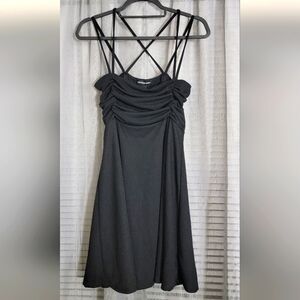 Streetwear Society Black Ruched Sundress Size XL